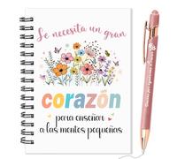 HOWAF Set de Regalo Profesora Regalo Maestra, Cuaderno Profesor, Libreta Profesora Maestra, Boligrafo Profesora, Regalos de Agradecimiento Regalos para Profesores, Profesoras, Maestro Maestra