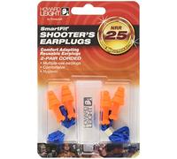 Howard Leight by Honeywell SmartFit - Tapones para los oídos reutilizables con cable, 2 pares (R-01520), naranja con azul