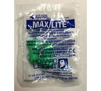 Howard Leight Max Lite 25 pares embalados en pares, verde, SNR 34 dB, protección auditiva, tapones para los oídos, tapones para los oídos, tapones para los oídos