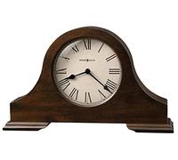 Howard Miller Reloj de repisa Humphrey 635-143 - Acabado en Cerezo Hampton Envejecido, decoración rústica para el hogar, diseño Vintage Envejecido, Detalles en Negro, Movimiento de Cuarzo