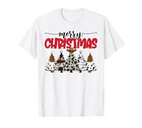 Howdy Christmas Cowgirl Árbol de Navidad Coqueta Arco Niñas Mujeres Camiseta