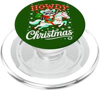 Howdy Christmas Funny Cowboy Raccoon Horse ZMAS PopSockets PopGrip para MagSafe