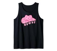 Howdy Cowboy Hat Let's Go Girls Western Rodeo Cowgirls Camiseta sin Mangas