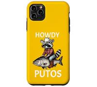Howdy Cowboy Raccoon Riding Fish Funny Western Humor Apparel Carcasa para iPhone 11 Pro MAX