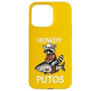Howdy Cowboy Raccoon Riding Fish Funny Western Humor Apparel Carcasa para iPhone 15 Pro MAX