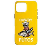 Howdy Cowboy Raccoon Riding Fish Funny Western Humor Apparel Carcasa para iPhone 16 Pro MAX