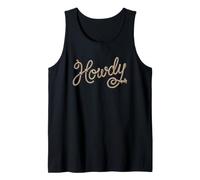 Howdy - Divertido Dicho Cowboy Cowgirl Western Country Music Camiseta sin Mangas