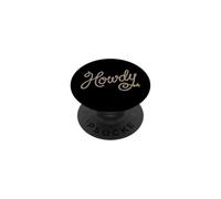Howdy - Divertido Dicho Cowboy Cowgirl Western Country Music PopSockets PopGrip Adhesivo