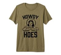 Howdy Hoes - Divertido Dicho Western Country Music Cute Cowgirl Camiseta Premium