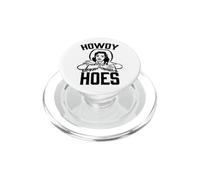 Howdy Hoes - Divertido Dicho Western Country Music Cute Cowgirl PopSockets PopGrip para MagSafe