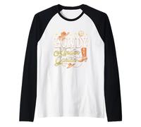 Howdy Maestro de jardín de Infantes Rodeo Country Western Cowgirl Camiseta Manga Raglan