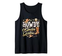 Howdy Maestro de jardín de Infantes Rodeo Country Western Cowgirl Camiseta sin Mangas