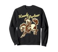 Howdy Partner Cowboy Rodeo Caballo Vintage Country Western Sudadera