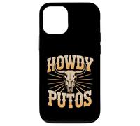 Howdy Putos - Bull Skull Country Cowboy Western Vibes Carcasa para iPhone 12/12 Pro