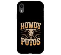 Howdy Putos - Bull Skull Country Cowboy Western Vibes Carcasa para iPhone XR