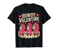 Howdy Valentine Funny Horses Día de San Valentín Camiseta