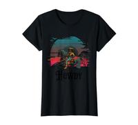 Howdy Western Cowgirl Melanin Cowgirls African American Camiseta gráfica económica, Mujer, Negro, S
