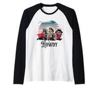 Howdy Western Cowgirl Melanin Cowgirls African American Camiseta Manga Raglan