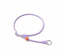 HowGo Collar deslizante para perros, collar de martingala ajustable sin tirones para entrenamiento, cuerda de nailon, tapón doble y accesorios de aluminio duraderos, con resorte, para perros pequeños