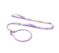 HowGo Correa deslizante para perro con asas dobles, correa reflectante de entrenamiento para perros con giro de 360° antienredos, correa y collar resistentes para caminar sin tirones (lavanda, 5.5