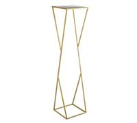 HowHomely Moderno soporte para flores de metal dorado, 100 cm, forma de X