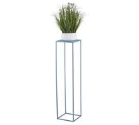 HowHomely Soporte para flores de metal azul de 100 cm de altura - Taburete para plantas sólido y robusto de metal - Soporte para plantas para la decoración en la sala de estar, dormitorio o oficina