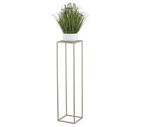 HowHomely Soporte para flores de metal beige de 100 cm de altura - Taburete para plantas sólido y robusto de metal - Soporte para plantas para la decoración en la sala de estar, dormitorio u oficina