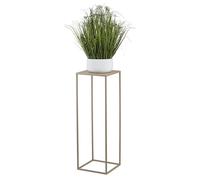 HowHomely Soporte para flores de metal beige de 70 cm de altura - Taburete para plantas sólido y robusto de metal - Soporte para plantas para la decoración en la sala de estar, dormitorio u oficina