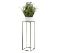 HowHomely Soporte para flores de metal verde de 70 cm de altura - Taburete para plantas sólido y robusto de metal - Soporte para plantas para la decoración en la sala de estar, dormitorio u oficina