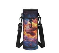 Howilath Ball - Bolsa de neopreno para botella de agua, Baloncesto Fire Flame, Mochila para niños