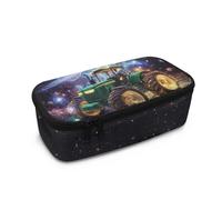 Howilath Estuches grandes para niños, estuche para lápices de escuela secundaria/primaria, estuche de papelería de gran capacidad para estudiantes, Train Galaxy Space, 10.24"*4.49"*3.15, Mochila