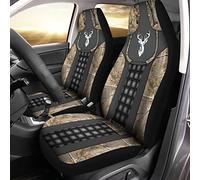 Howilath Juego de 2 Fundas universales para Asiento de automóvil, con patrón de Ciervo, para Camiones, vehículos, Coches, Accesorios