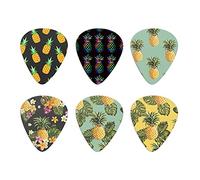 Howilath Piña 6 púas de guitarra variedad, ABS pesadas, regalo perfecto para guitarra y amante de la guitarra pesada, púas de celuloide premium