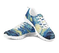 Howilath Starry Night - Van Gogh Zapatos Ligeros para Caminar para Mujer Zapatos Casuales para Caminar para Vacaciones EU 38