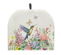 Howilath Tea Cozies - Funda protectora con estampado floral de colibrí para cocina y hogar, diseño de colibrí