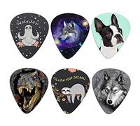 Howilath Zoo Cute Animal - Juego de 6 púas de guitarra, para guitarra, calibre pesado, para guitarras acústicas eléctricas