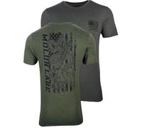 Howitzer Style - Camiseta para hombre Molon Labe Slither Military Grunt MFG, Verde, Medium