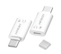 HOWJIM Paquete de 2 adaptadores de audio de luz a USB C para música/llamadas/control, USB C macho a Lightning hembra adaptador de auriculares para teléfono 15/16/17, almohadilla, G-alaxy, no para
