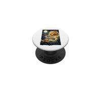 Howling at Burger Funny Burger Obsesión Burger Lover PopSockets PopGrip Adhesivo