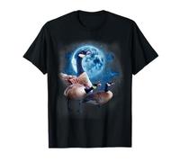 Howling At The Moon Silly Goose Funny Meme Cute Tonto Goose Camiseta