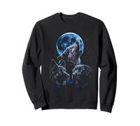 Howling At The Moon Wolves Perros Bootleg Divertido Sudadera