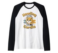Howling Is My Cardio - Divertido diseño de Perro Camiseta Manga Raglan