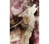 Howling Wolf Journal-Blank lined journal, 6x9 Wolf journal, Gifts for friends, Gifts for nature lovers