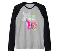 Howling Wolf Retro Biker Lowbrow Wolves Rockabilly 50s Camiseta Manga Raglan