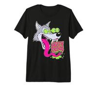 Howling Wolf Retro Biker Lowbrow Wolves Rockabilly 50s Camiseta Premium