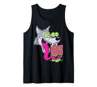 Howling Wolf Retro Biker Lowbrow Wolves Rockabilly 50s Camiseta sin Mangas
