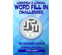 HowWords Casual Volume 1 - Word Fill-In Puzzles for Adults: 150 Relaxing Word Placement Brain Games with 3 Difficulty Levels | No Trivia, No Clues - Just Words | Digest Size