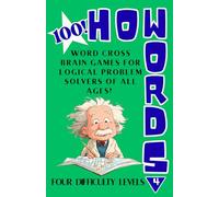 HowWords™: Word Cross Brain Games for Logical Problem Solvers of All Ages!: Word Crossing Puzzles from Easy to Absurd | Crossword-Style Logic Games ... Banks, Letter Tiles & 7 Difficulty Levels