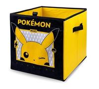 HOX Cajas de almacenamiento plegables de Pokemon para niños con asas, cubos de almacenamiento plegables de tela y durabilidad | Muebles compatibles con Ikea Kallax | Para organizar la habitación de