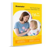 Hoxemator Papel Transfer para Camisetas y Telas Claras [16 Hojas] Papel Transfer Textil Imprimible para Impresora Inkjet y Láser, Vinilo Textil Termoadhesivo para Algodón, Bolsas y DIY Personalizado